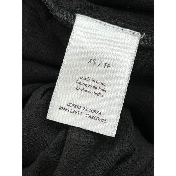 NWT Rachel Parcell Womens Black Wash Crepe Open Back Smocked Mini Dress Size XS - Picture 7 of 11